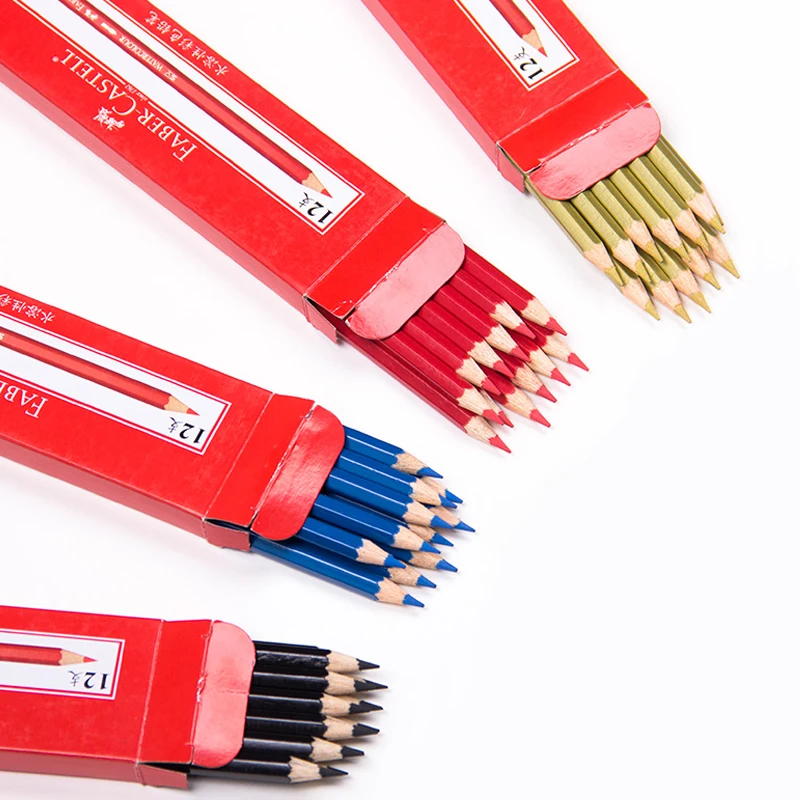 12 шт. водорастворимые цветные карандаши Faber Castell промышленные фигурки ручной