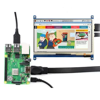 

7'' Display , 7inch HDMI LCD (C) ,Capacitive Touch Screen,HDMI monitor,Supports Raspberry Pi Model 2B/3B/3B+ BB Black