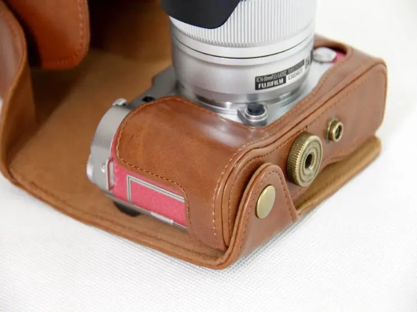 Retra Винтаж кожа цифровой Камера сумка для Fujifilm XM1 X-M1 XA1 X-A1 XA2 XM3 XA3 XA10 чехол с ремешком высокое качество