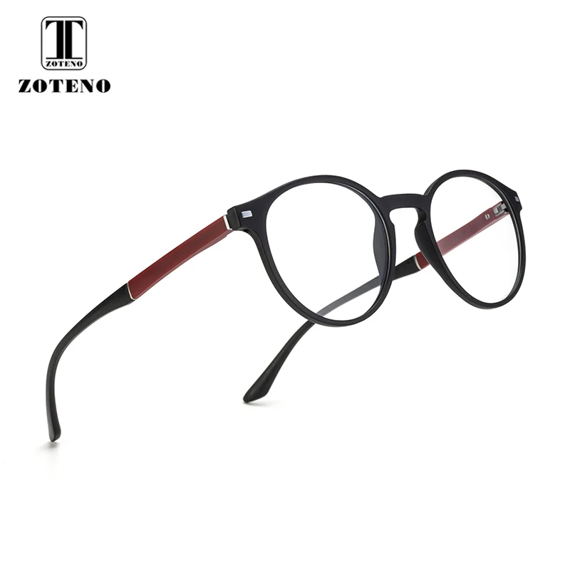 

TR90 Women Round Glasses Frame Rivet Optical Prescription Computer Myopia Transparent Glasses Clear Men #88003