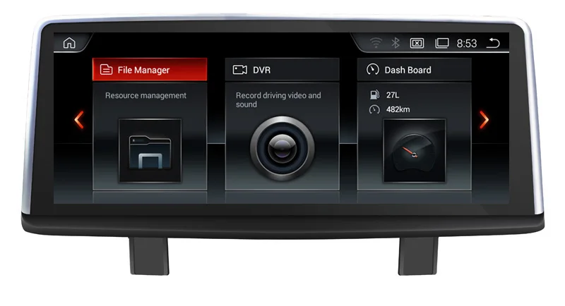 Sale 2018 New 3 Series 4 Series Original EVO system Android GPS Stereo Audio Video Player With GPS Audio Radio iDrive Steering wheel 1