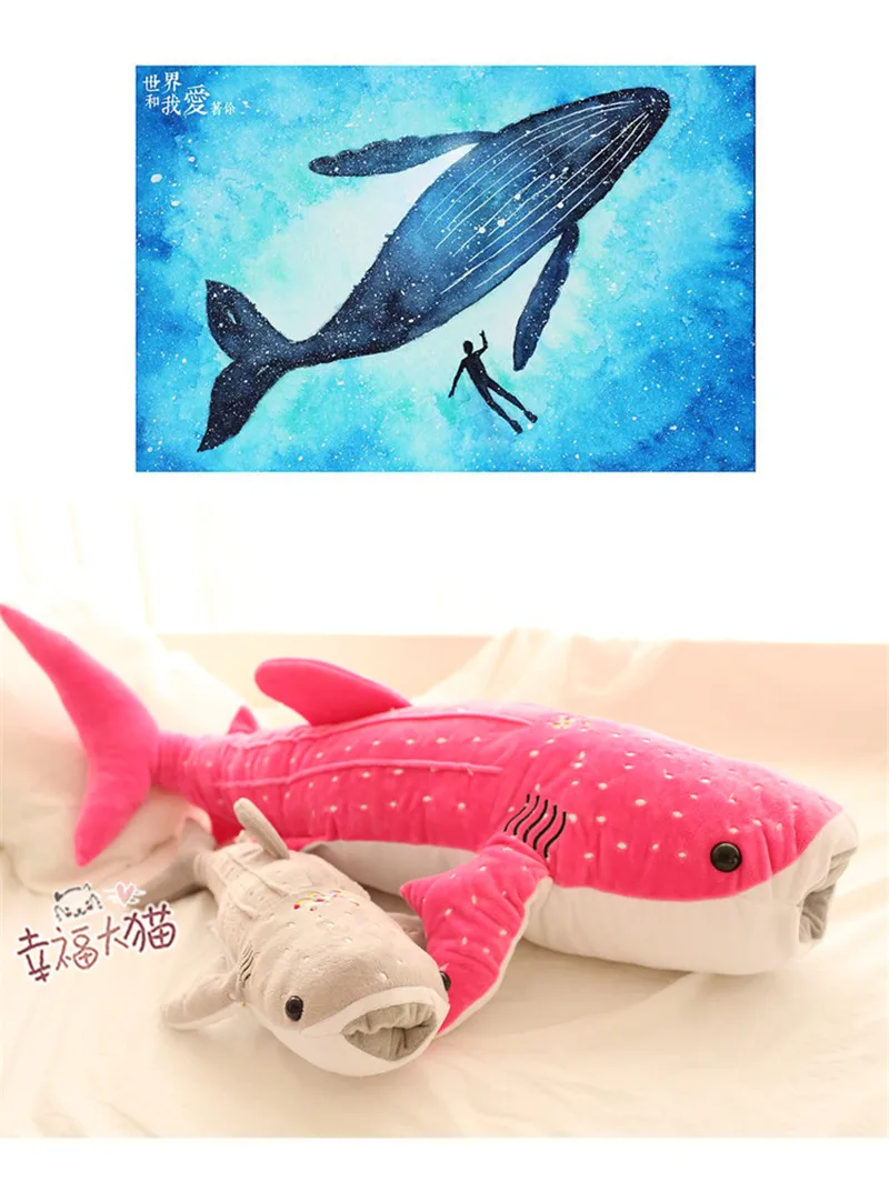 Большой 50 см КИТ акула плюшевые игрушки мультфильм кукла мягкие животные подушка