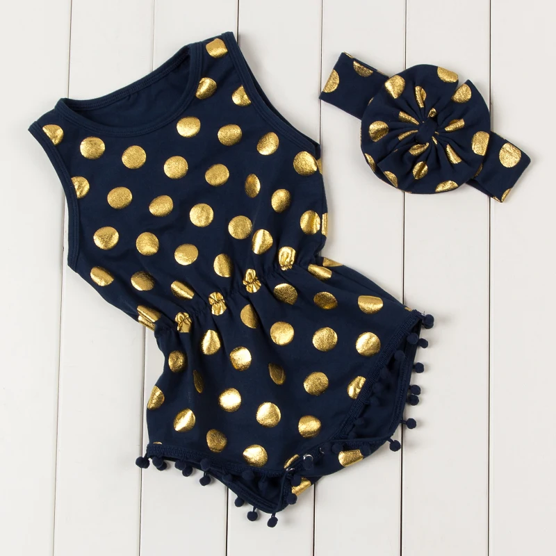 2016 Baby Clothes Infant Baby Rompers With Headband Newborn Baby