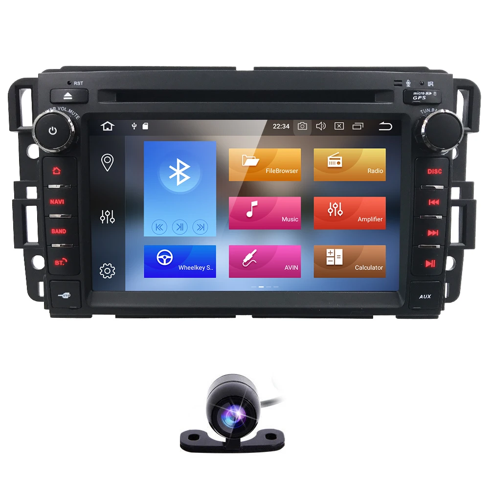 Autoradio2 Din Android 8 0 Car DVD Player for GMC Acadia Yukon Denali HUMMER Chevrolet Express