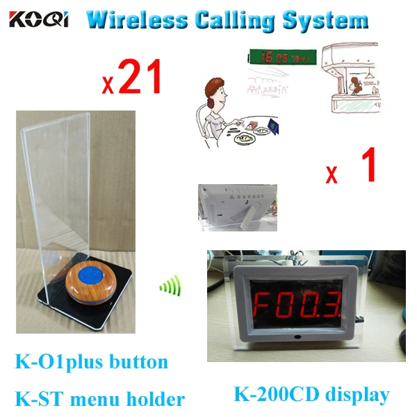 Беспроводная кнопка вызова K-200CD+ K-O1plus+ K-ST