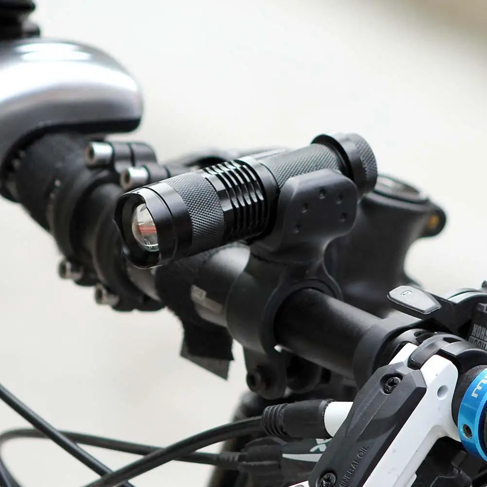 3 Mode LED Bike Bicycle Light Flashlight Cycling Front Zoomable Light Lamp Torch