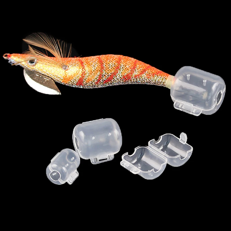 

10pcs / lot Wood Shrimp Jig Squid Hooks Cap Umbrella Hook Hat Field Protector Fishing Tackle