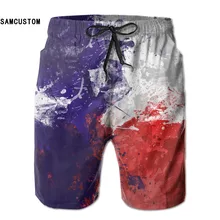 SAMCUSTOM Мужские Пот quick dry ультра-легкие дышащие флаг татуировки Шорты gmy Шорты пляжные шорты