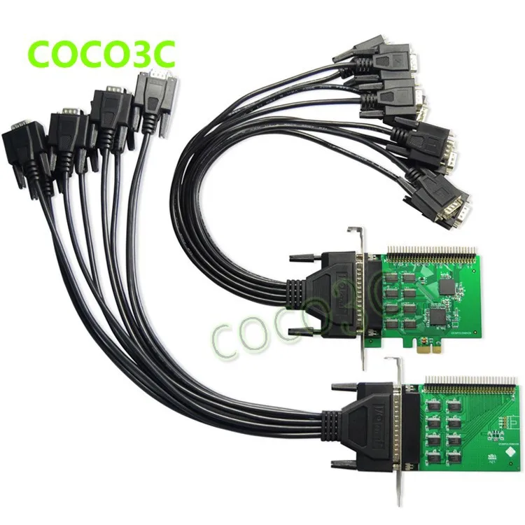 16 Ports Serial PCI Express controller card PCI-e to multi RS-232 DB9 Ports converter for Industrial automation XR17V358 Chipset (10)