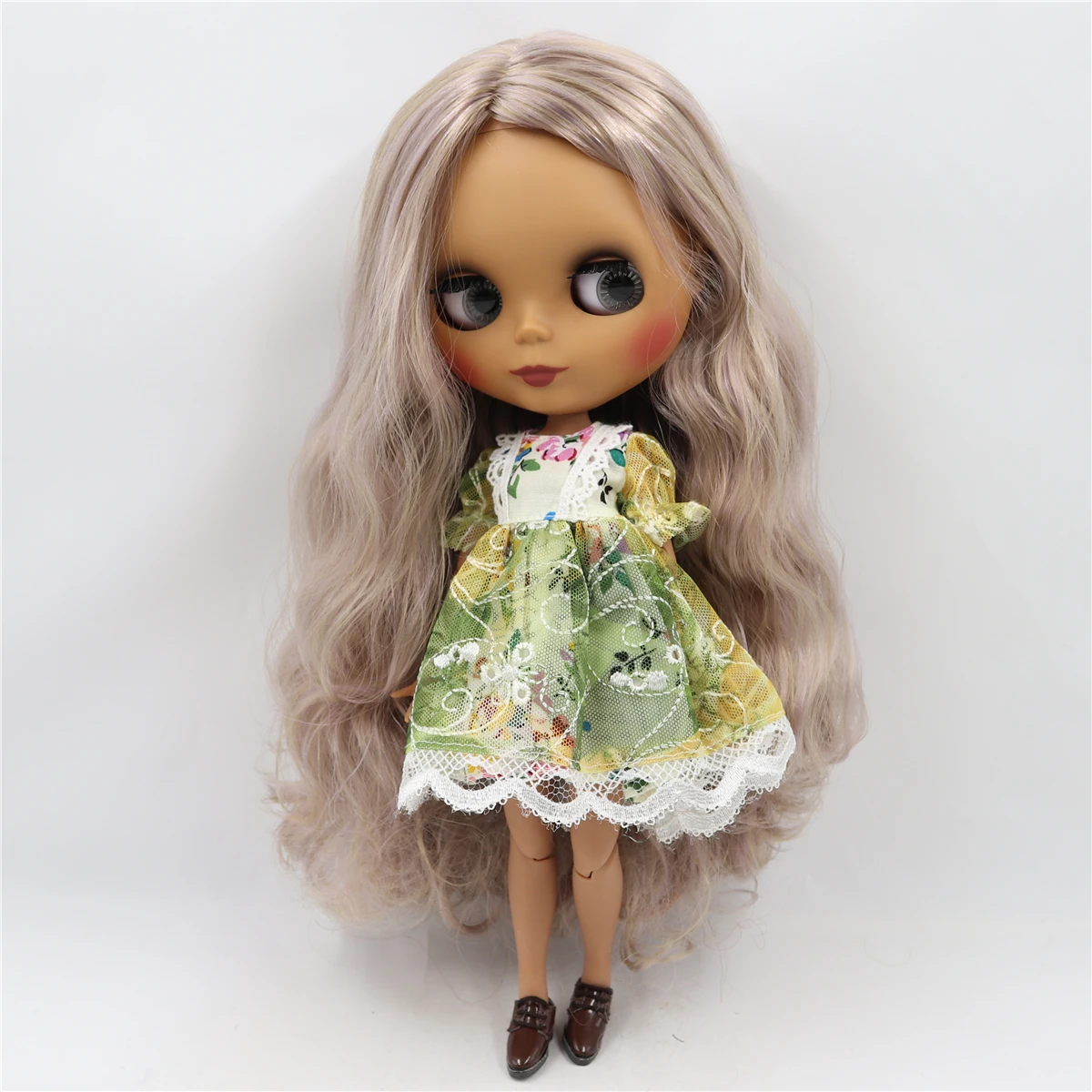 Ледяная фабрика blyth кукла 1/6 bjd супер черная кожа сустава тела смешивать розовые