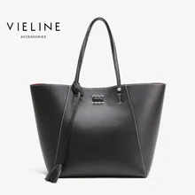 Сумка-тоут vieline из натуральной кожи, независимая дизайнерская Брендовая женская повседневная сумка-тоут из натуральной кожи