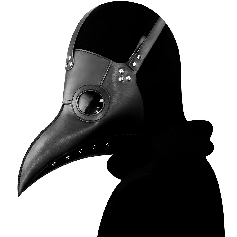 Готическая чумной доктор маска птица длинный нос Косплей Необычные Маски Рот эксклюзивный Готический Ретро Рок кожа Хеллоуин, маска для