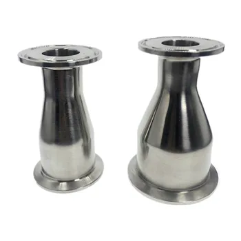 

WZJG 3/4"- 4" Pipe OD 19mm to 102mm Sanitary Tri Clamp Ferrule Reducer Weld SS316 Reducer Pipe Connector
