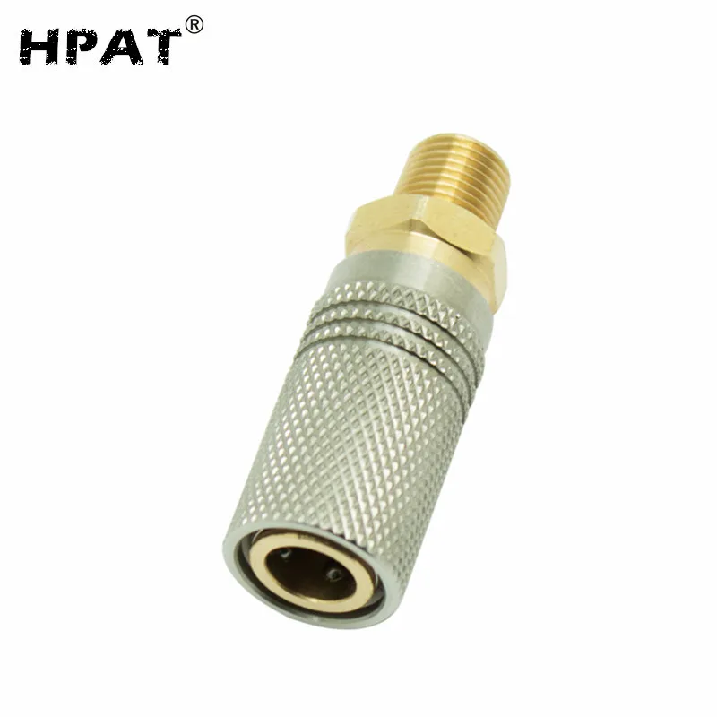 

SPUNKY 2 pcs/lot E Quick Coupler Socket 1/8NPT 1/8BSPP M10*1 Thread - US Standard C02 HPA