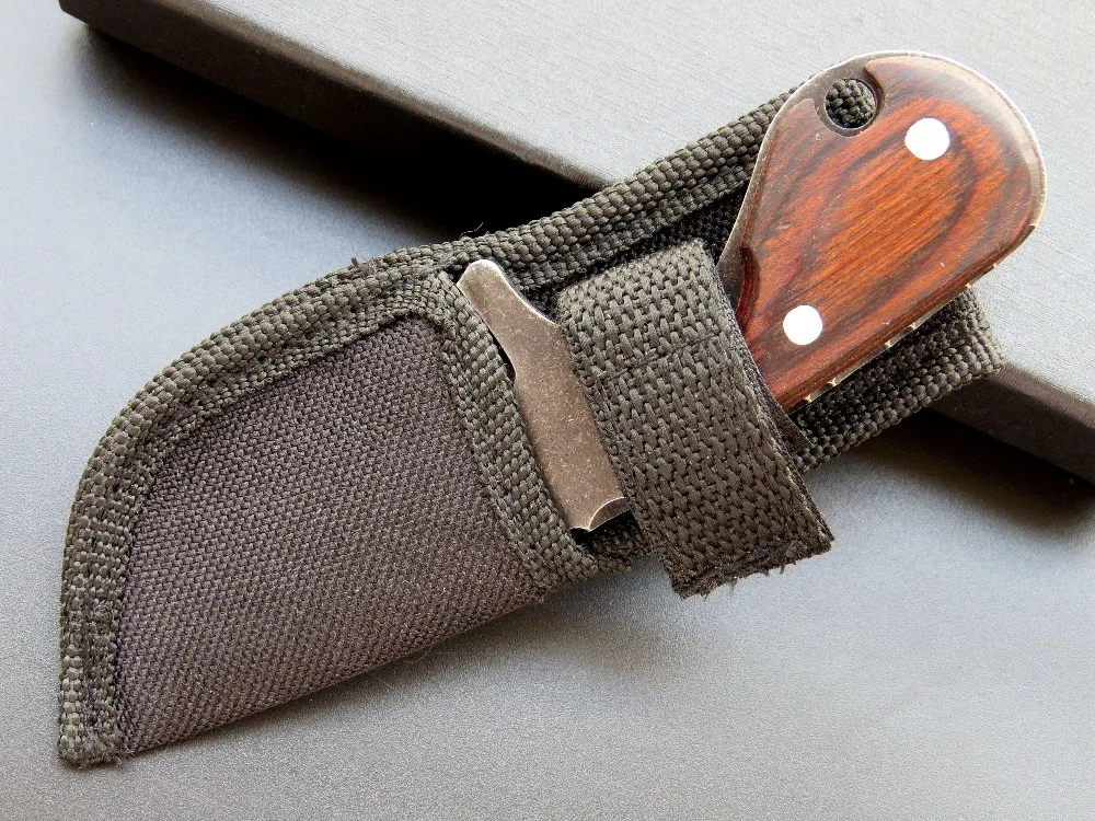 Eafengrow EF104 нож с фиксированным лезвием 440C лезвие с красной деревянной ручкой тактический нож для выживания походный охотничий Карманный Нож EDC инструмент