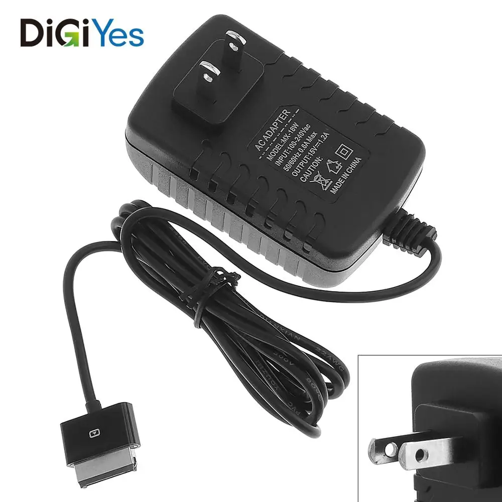 

15V 1.2A Tablet Battery Charger Plug for Asus Eee Pad Transformer TF700T TF101 TF201 TF300T TF301T