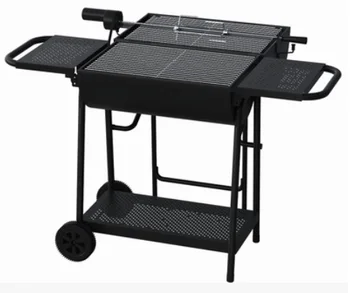 

high quality stainless steel auto charcoal BBQ roasted stove motor charcoal bbq barbecue grill with motor and skewer