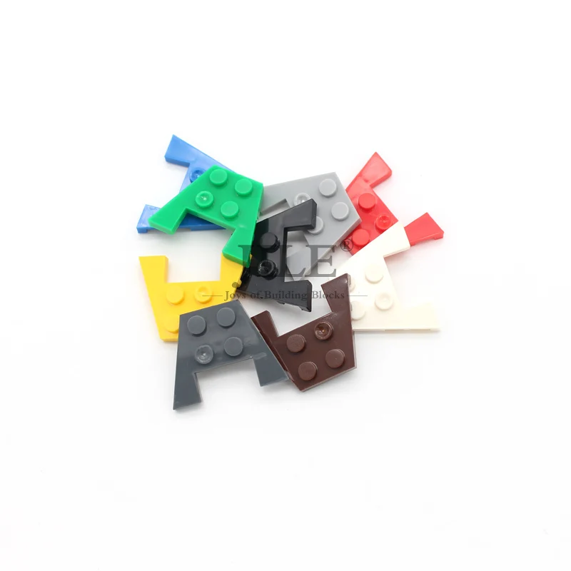 

Moc Wedge Plate 3x4 with Stud Notches 48183 DIY Creative Enlighten Building Blocks Bricks Sets Compatible Assembles Particles