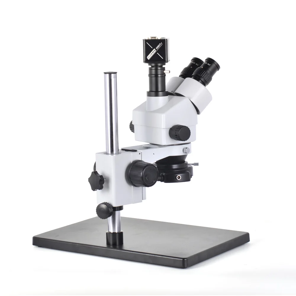 7 45X Trinocular Stereo Microscope Industrial Microscope+VGA 1080P