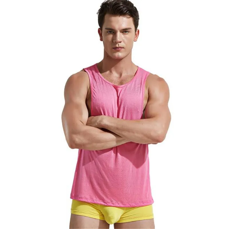 Новые мужские безрукавки с низким вырезом сексуальные тройники|men tank top|low cut