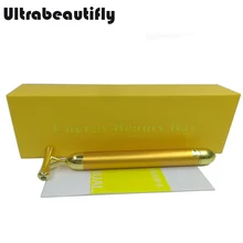 Высокочастотная вибрация для лица подтягивание глаз затягивание отечность удаление морщин питательный импорт 24 K золото энергия красота бар палка