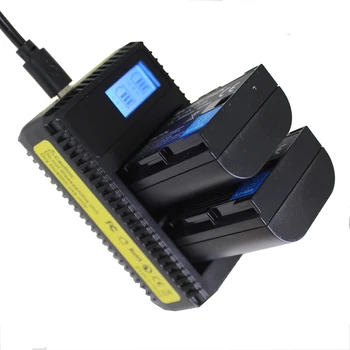 

2x LP E6 LPE6 LP-E6 E6N 1865mAh Camera Battery + LED Dual Charger For Canon EOS 5DS R 5D Mark II 5D Mark III 6D 7D 80D EOS 5DS R