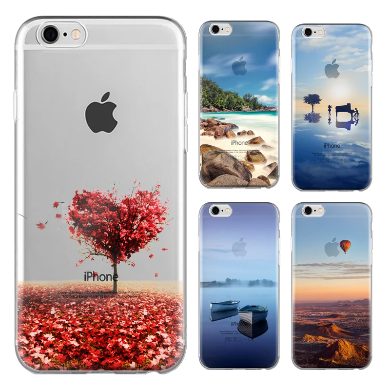 100pcs Scenery Series Phone Case For Sony Xperia Z5 5.2-inch High Quality Painted TPU Soft Silicone Skin Back Cover Shell |