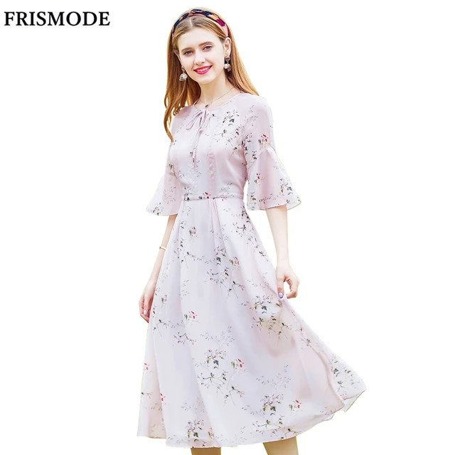 Light Pink Chiffon Dress