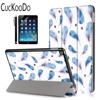 

CucKooDo Slim-Fit Leather Smart Stand Back Magnetic Cover with Auto Wake & Sleep for Apple New iPad 9.7-inch+Stylus +Screen Film