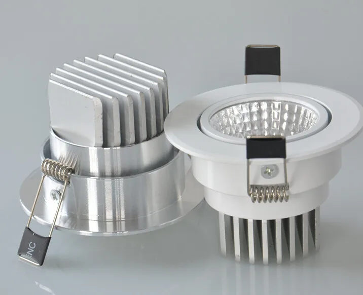 

Free Shipping Dimmable 9W/12W Warm /Cold White High quality Led Recessed Down light High Lumen Led Ceiling lamp AC85-265V