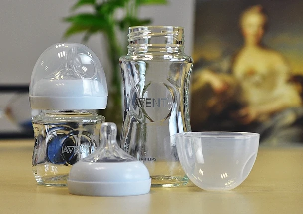 Оригинальная бутылочка AVENT из натурального стекла для кормления новорожденных 4