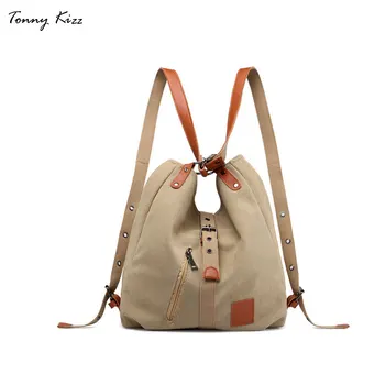 

Tonny Kizz canvas women shoulder bags high quality multifunction women back pack for students school travel bags large capacity