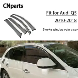 CNparts 4 шт. ABS для Audi Q5 2010 2011 2012-2018 стайлинга автомобилей Дым окно козырек от солнца сохранить свежий воздух конвекции аксессуары