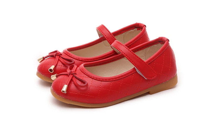 shorha party girls shoes new fashion Spring baby children kids girl princess leather red shoe spring autumn size 21~35