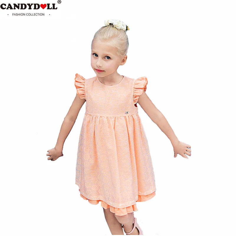 

Summer Girls Dress Kids Lace Embroidered Costume Baby Mesh Pure Clothing princess 2018