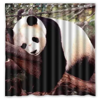 

Panda waterproof&mildew proof thicken Polyester Fabric shower curtain/bathroom&bath curtains, 180*180cm
