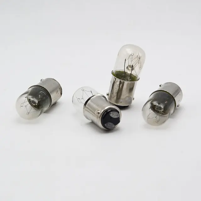 B15 Bulbs 5-Pack B15 Bayonet Indicator Bulbs - 5W/10W, 12V/24V, Single/Double Contact Mini Lamps 12V Lamps - Foto 5