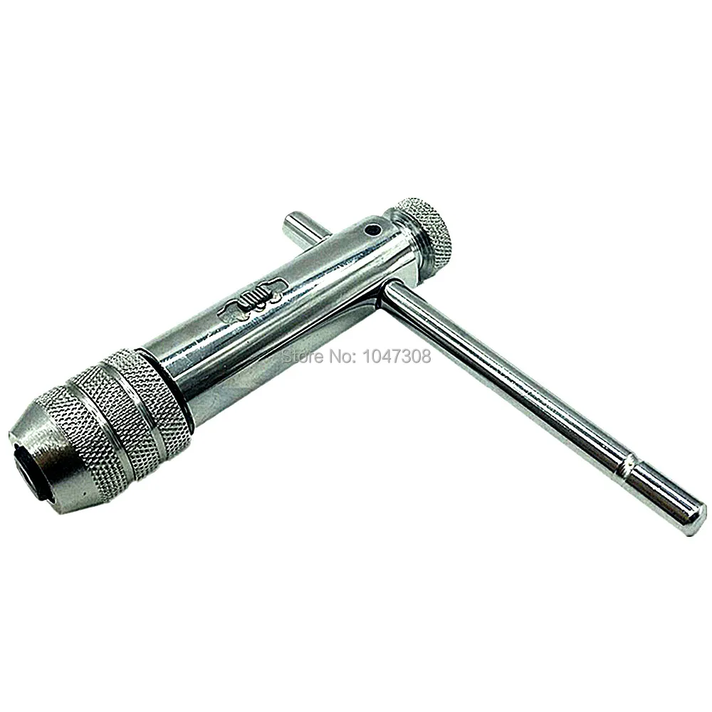 

M5-M12 Reversible T Bar Handle Ratchet Tap Wrench Holder Bit Forward Reverse Lock Tap And Die T Bar Handle For Tap And Die Set