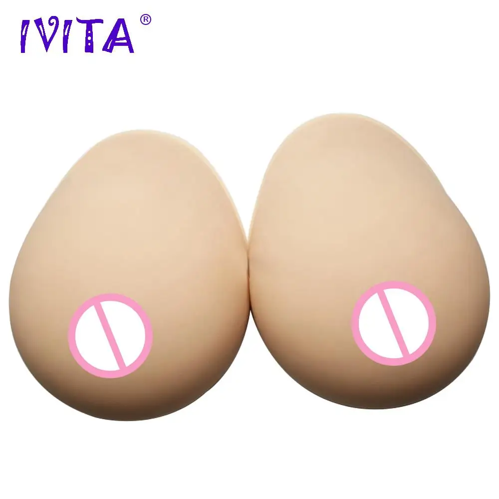 

IVITA 2000g Silicone Artificial Breast Forms Silicone Chest Enhancer Drag Queen Crossdresser Cosplay Shemale Mastectomy Breast