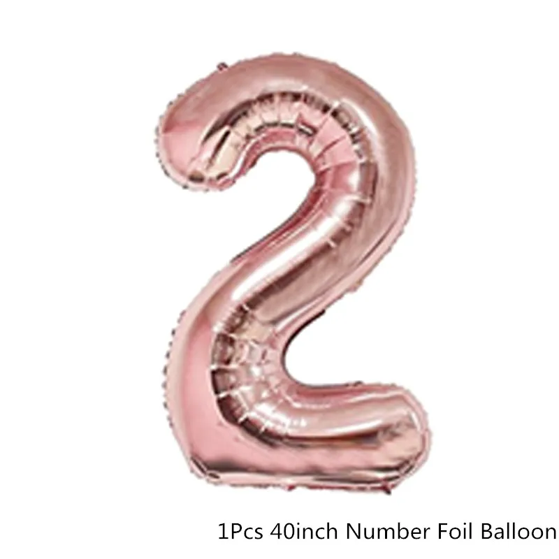 Chicinlife Rosegold конфетти вышивка «звёздочки» или «бриллианты» шар День рождения номер Фольга шар для помолвки, свадьбы, годовщины Декор поставки - Цвет: 2
