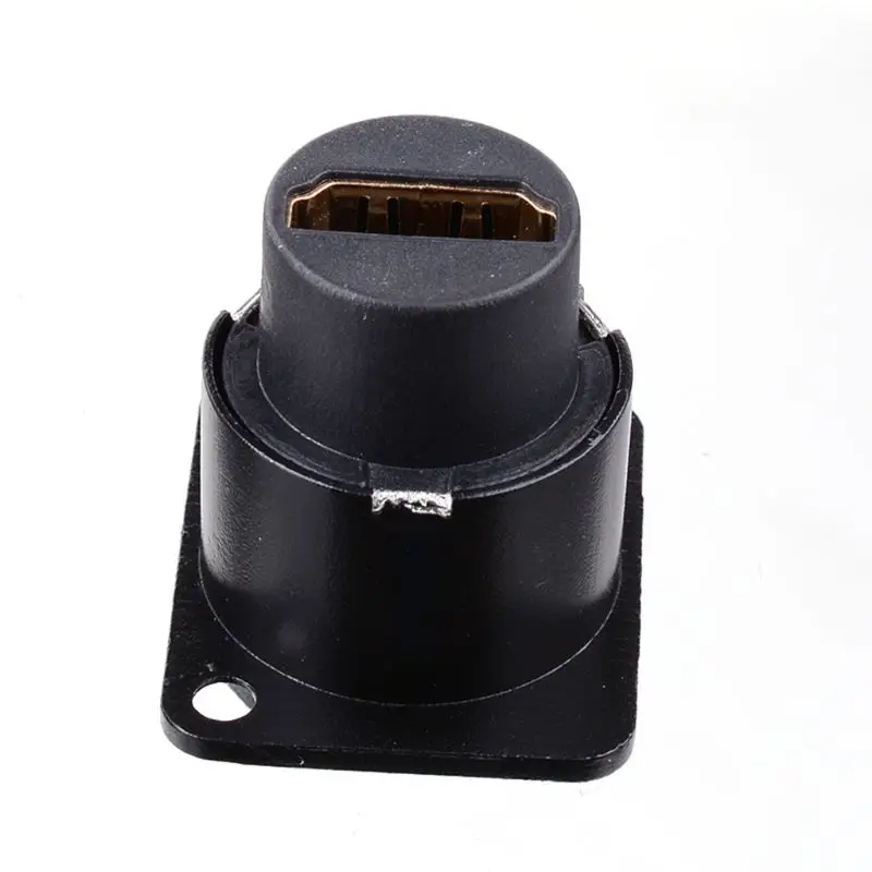  New D-tipo di RJ45 Presa di Rete Plug Telaio Montaggio A Pannello Audio Connettore In Metallo HD Av