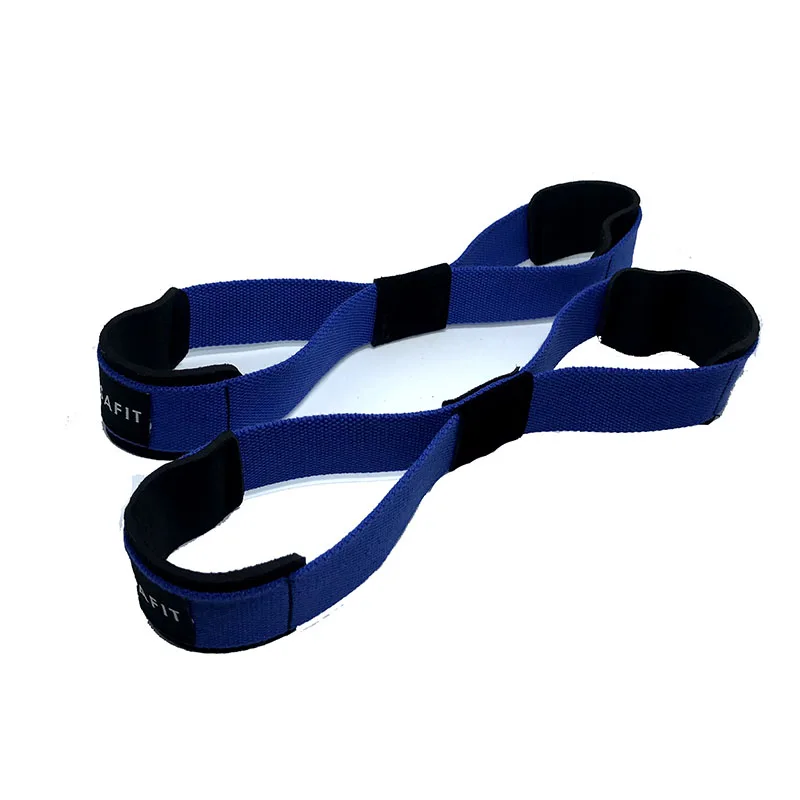 Рисунок 8 ремешок для поднятия веса Тяжелая атлетика Powerlifting Спортзал Фитнес Бодибилдинг неопреновый штанга поддержка запястья - Цвет: BLUE