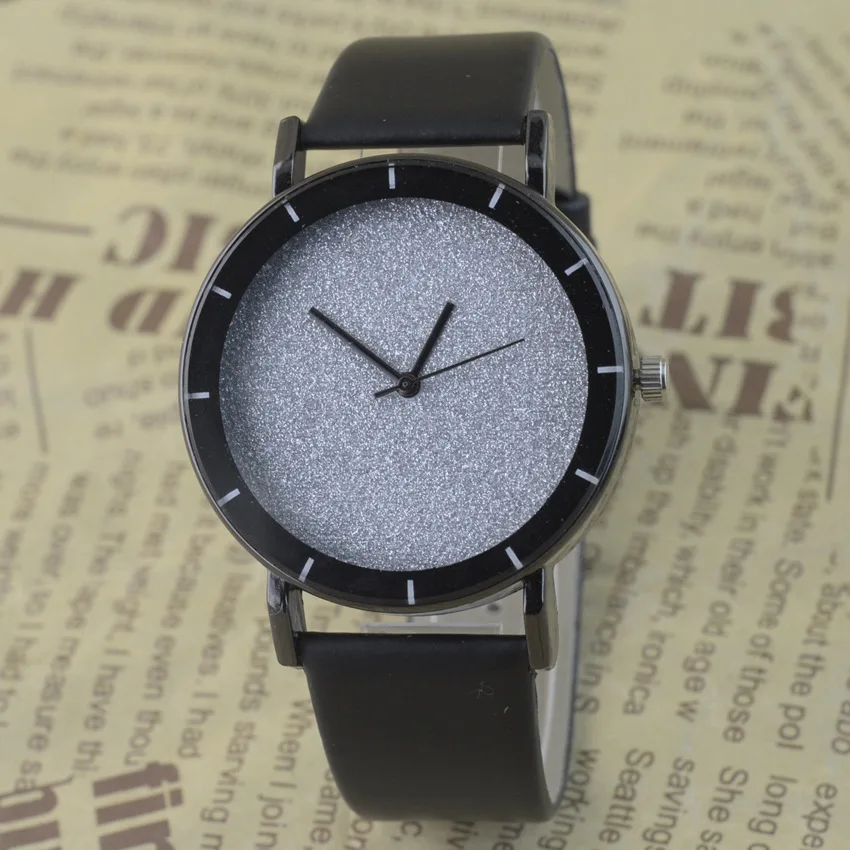 Популярный бренд WoMaGe PU Кожаный ремешок аналоговые кварцевые наручные часы простые повседневные женские мужские Часы Дамские минималистичные часы