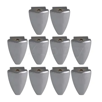 

Yibuy 10 x Silver Iron Triangle Shape Drum Claw Hook without Tension Rods