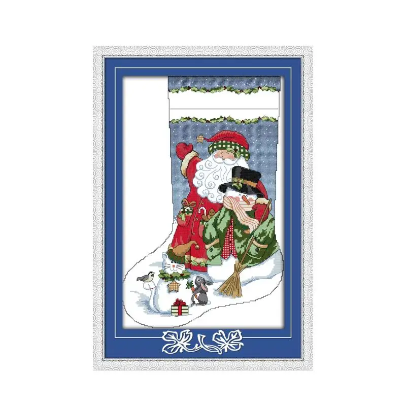 Xmas stocking SANTA jesus merry christmas hotfix Sew on Applique Motif Patch