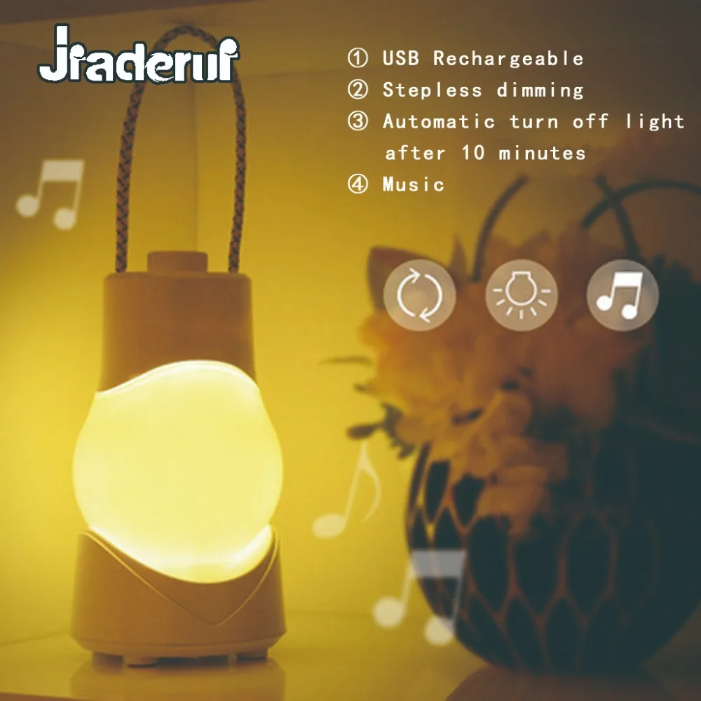 

Jiaderui LED USB Music Box Night Light 500mA Creative Dimmable Table Lamp Children Nursery Room Kid Baby Bedroom Sleeping Light