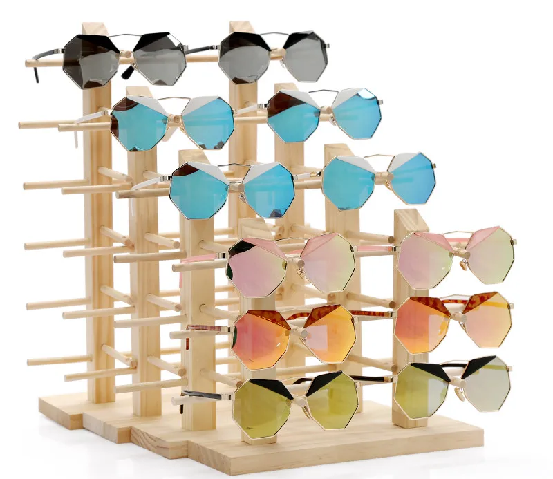 Solid Wood Glasses Shelf Display Stand Sunglasses Shelf Children Myopia