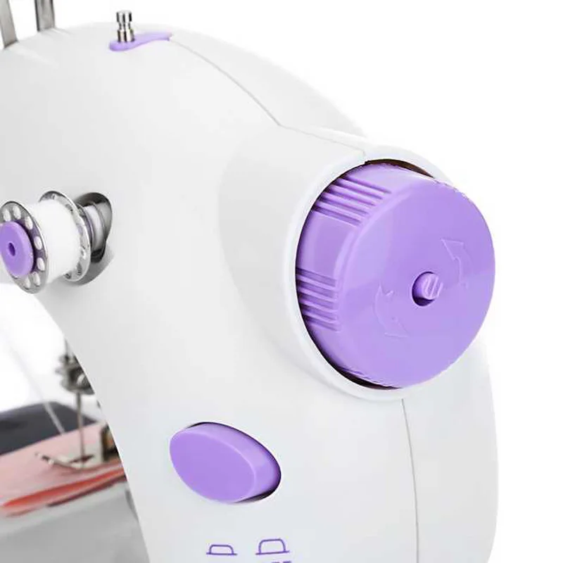 Электрическая швейная машина мини автоматическая протекторная перемотка детали для швейных машин Двойная Скорость Двойная резьба с мощностью Настольный для домашнего пользования