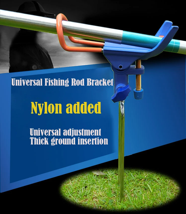 

Telescoping Fishing Tool Stainless Steel Hand Rod Holder Fish Rod Stand Bracket Angle Adjustable Fishing Rods Holder