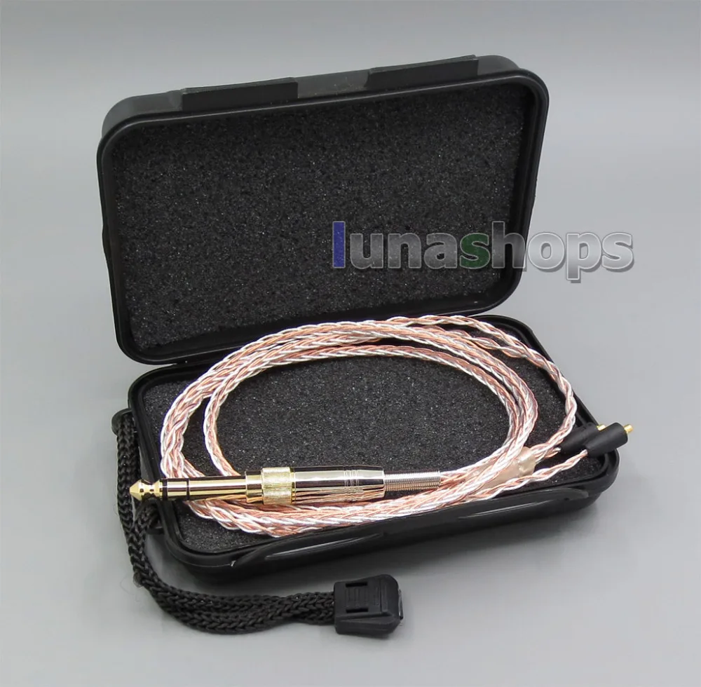 

LN005408 800 Wires Soft Silver + OCC Alloy Teflon AFT Earphone Cable For Shure se215 se315 se425 se535 Se846